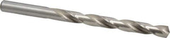 Cleveland - Letter S 135° High Speed Steel Jobber Drill - Bright Finish, Right Hand Cut, Spiral Flute, Straight Shank, 4-7/8" OAL, Split Point - Apex Tool & Supply