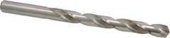 Cleveland - Letter V 135° High Speed Steel Jobber Drill - Bright Finish, Right Hand Cut, Spiral Flute, Straight Shank, 5" OAL, Split Point - Apex Tool & Supply