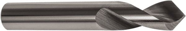 Precision Twist Drill - 3/8" Body Diam, 90°, 3" OAL, Solid Carbide Spotting Drill - Apex Tool & Supply