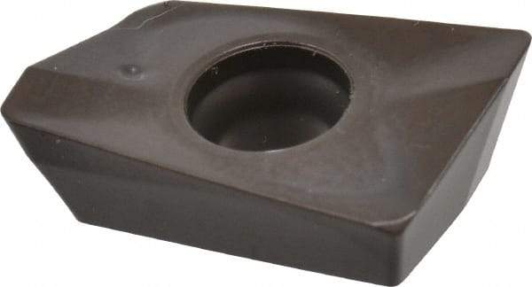 Seco - XOMX180608 M14 Grade T350M Carbide Milling Insert - TiCN/Al2O3 Finish, 1/4" Thick, 0.031" Corner Radius - Apex Tool & Supply