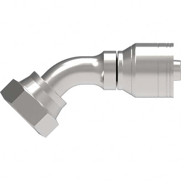 Eaton - Hydraulic Hose Fittings & Couplings Type: Female ORS Swivel, 45 Degree Elbow Hose Diameter: 1 (Inch) - Apex Tool & Supply