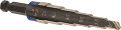 Irwin - 6 Hole Sizes, 3/16 to 1/2" Hole Diam Cobalt Speedpoint Step Drill Bit - Apex Tool & Supply