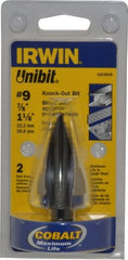 Irwin - 2 Hole Sizes, 7/8 to 1-1/8" Hole Diam Cobalt Step Drill Bit - Apex Tool & Supply