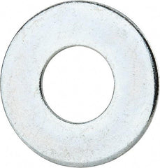 Value Collection - 1-1/8" Screw, Grade 2 Steel USS Flat Washer - 1.243" ID x 2.78" OD, 0.192" Thick, Zinc-Plated Finish - Apex Tool & Supply