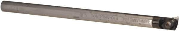 Kennametal - NP.., 5° Lead Angle E-NKLC Internal Right Hand Indexable Profiling Toolholder - 5/8" Shank Width, 10" Long, Carbide, Through Coolant - Apex Tool & Supply