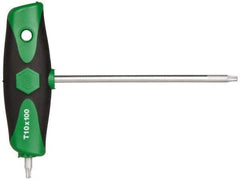 Wiha - T10 T-Handle Cushion Grip Torx Key Set - 100mm Length Under Head, T10 Torx Size - Apex Tool & Supply