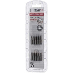 Wiha - 1/4" Drive IP25 Torx Plus Screwdriver Bit - 1" OAL, Insert Bit - Apex Tool & Supply
