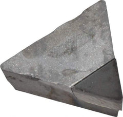 Made in USA - TPG221 Polycrystalline Diamond (PCD) Turning Insert - Uncoated, 60° Triangle, 1/4" Inscr Circle, 1/8" Thick, 1/64" Corner Radius - Apex Tool & Supply