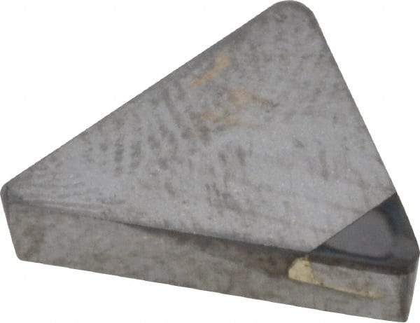 Made in USA - TPG322 Polycrystalline Diamond (PCD) Turning Insert - Uncoated, 60° Triangle, 3/8" Inscr Circle, 1/8" Thick, 1/32" Corner Radius - Apex Tool & Supply