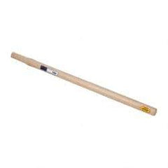 Made in USA - 30" Long Replacement Handle for Sledge Hammers - 1-1/4" Eye Length x 1" Eye Width, Hickory, 6 to 8 Lb Capacity, Material Grade Type A - Apex Tool & Supply