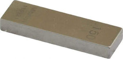 Mitutoyo - 0.15" Rectangular Steel Gage Block - Accuracy Grade 0, Includes Certificate of Inspection - Apex Tool & Supply