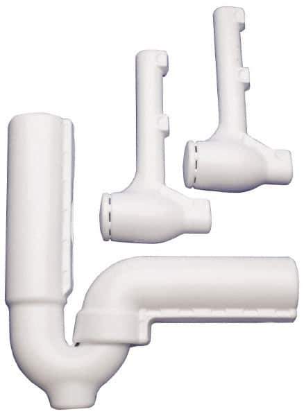 Federal Process - 1-1/2 Inch Pipe, Protect-a-trap Offset Cover Only - White, PVC - Apex Tool & Supply