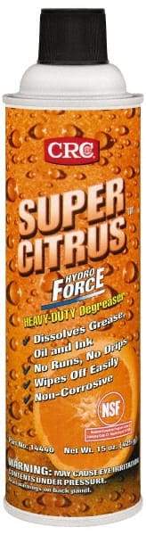 CRC - 20 oz Aerosol Cleaner/Degreaser - Aerosol, Citrus - Apex Tool & Supply