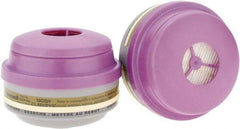 North - Olive and Purple P100 Cartridge and Filter Combination - Series 75852, Protects Against Mercury Vapor - Apex Tool & Supply