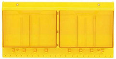 Master Lock - 1 Piece, Empty Polycarbonate Lockout Device and Tag Station - 22 Inch Wide x 11 Inch High x 4-1/8 Inch Deep, Yellow - Apex Tool & Supply