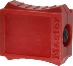 Master Lock - 3/4 Wide, Prong-Covering Plug Lockout - 110/120 Volt, 3/4 Max Cord Diam, Includes Labels, English/French/Spanish - Apex Tool & Supply