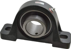 Browning - 2" ID, 8-13/16" OAL x 4-31/32" OAH Pillow Block - 6,601 Lb Static Cap, 9,752 Lb Dyn Cap, 6-15/16" Btw Mnt Hole Ctrs, 2-1/2" Base-to-Ctr Ht, Cast Iron - Apex Tool & Supply