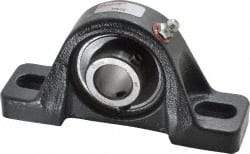 Browning - 3/4" ID, 5" OAL x 2-17/32" OAH Pillow Block - 1,444 Lb Static Cap, 2,611 Lb Dyn Cap, 3-25/32" Btw Mnt Hole Ctrs, 1-5/16" Base-to-Ctr Ht, Cast Iron - Apex Tool & Supply