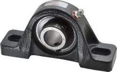 Browning - 3/4" ID, 5" OAL x 2-17/32" OAH Pillow Block - 1,444 Lb Static Cap, 2,611 Lb Dyn Cap, 3-25/32" Btw Mnt Hole Ctrs, 1-5/16" Base-to-Ctr Ht, Cast Iron - Apex Tool & Supply