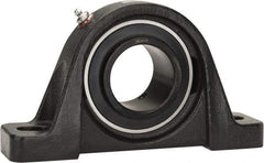 Browning - 2-3/16" ID, 8-13/16" OAL x 4-31/32" OAH Pillow Block - 6,601 Lb Static Cap, 9,752 Lb Dyn Cap, 6-15/16" Btw Mnt Hole Ctrs, 2-1/2" Base-to-Ctr Ht, Cast Iron - Apex Tool & Supply