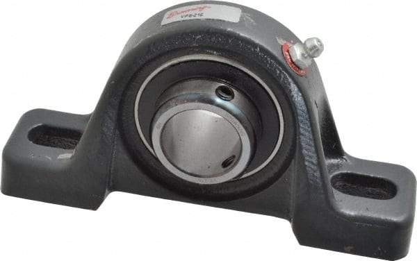 Browning - 1" ID, 5-1/2" OAL x 2-13/16" OAH Pillow Block - 1,651 Lb Static Cap, 2,801 Lb Dyn Cap, 4-1/8" Btw Mnt Hole Ctrs, 1-7/16" Base-to-Ctr Ht, Cast Iron - Apex Tool & Supply