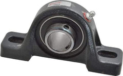 Browning - 1" ID, 5-1/2" OAL x 2-13/16" OAH Pillow Block - 1,651 Lb Static Cap, 2,801 Lb Dyn Cap, 4-1/8" Btw Mnt Hole Ctrs, 1-7/16" Base-to-Ctr Ht, Cast Iron - Apex Tool & Supply