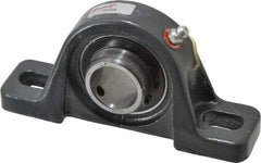 Browning - 1" ID, 5-1/2" OAL x 2-11/16" OAH Pillow Block - 1,651 Lb Static Cap, 2,801 Lb Dyn Cap, 4-1/8" Btw Mnt Hole Ctrs, 1-5/16" Base-to-Ctr Ht, Cast Iron - Apex Tool & Supply