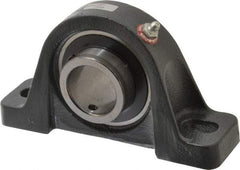 Browning - 1-1/2" ID, 7-1/8" OAL x 3-15/16" OAH Pillow Block - 4,467 Lb Static Cap, 7,340 Lb Dyn Cap, 5-3/8" Btw Mnt Hole Ctrs, 1-15/16" Base-to-Ctr Ht, Cast Iron - Apex Tool & Supply