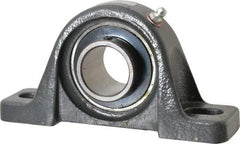 Browning - 1-1/4" ID, 6-3/16" OAL x 3-5/32" OAH Pillow Block - 2,567 Lb Static Cap, 4,381 Lb Dyn Cap, 4-5/8" Btw Mnt Hole Ctrs, 1-9/16" Base-to-Ctr Ht, Cast Iron - Apex Tool & Supply
