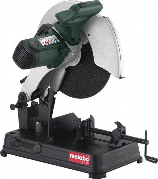 Metabo - 14" Blade Diam, 1" Arbor Hole, Miter Chop Chop & Cutoff Saw - 4,100 RPM, 110 Volts - Apex Tool & Supply