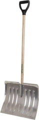 True Temper - 18 Inch Wide Blade x 15 Inch High Blade Snow Shovel - 38 Inch Long Ash Shaft Handle with Poly D-Grip - Apex Tool & Supply
