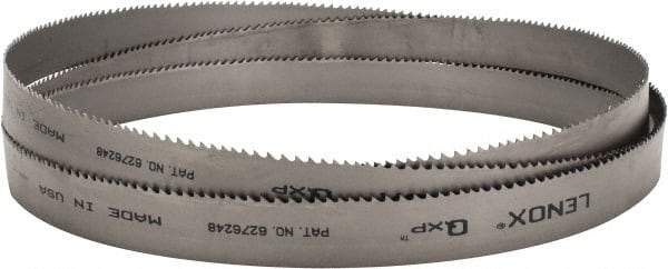 Lenox - 4 to 6 TPI, 11' 6" Long x 1-1/4" Wide x 0.042" Thick, Welded Band Saw Blade - Bi-Metal, Toothed Edge, Raker Tooth Set, Flexible Back, Contour Cutting - Apex Tool & Supply