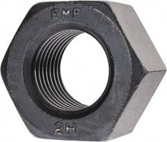 Value Collection - 2-8 UN Steel Right Hand Heavy Hex Nut - 3-1/8" Across Flats, 1-31/32" High, Uncoated, 2B Class of Fit - Apex Tool & Supply