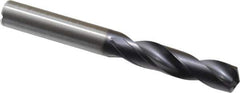 Kennametal - 10mm 140° Spiral Flute Solid Carbide Screw Machine Drill Bit - TiAlN Finish, Right Hand Cut, 47mm Flute Length, 89mm OAL, Standard Point, Straight Shank, Through Coolant - Apex Tool & Supply