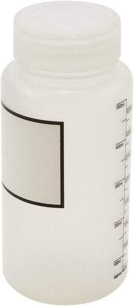 Dynalon Labware - 500 mL Wide-Mouth Bottle - Polypropylene, Translucent, 6-1/2" High x 3" Diam, 55mm Cap - Apex Tool & Supply