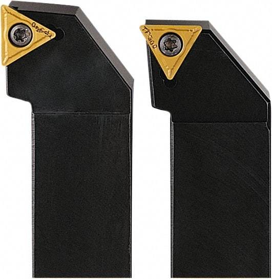 Seco - STFC, Right Hand Cut, 90° Lead Angle, 12mm Shank Height x 12mm Shank Width, Neutral Rake Indexable Turning Toolholder - 80mm OAL, TC..1102.. Insert Compatibility, Series Screw Lock - Apex Tool & Supply