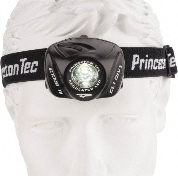 Princeton Tec - White LED Bulb, 105 Lumens, Hands-free Flashlight - Black Plastic Body, 3 AAA Batteries Included - Apex Tool & Supply