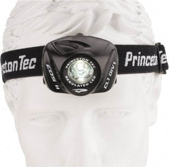 Princeton Tec - White LED Bulb, 105 Lumens, Hands-free Flashlight - Black Plastic Body, 3 AAA Batteries Included - Apex Tool & Supply