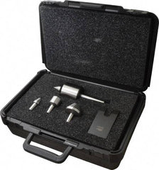 Riten - 4 Point, 100 Lb Max Workpiece, Bull Nose, Female, Standard & Tracer Points, Hardened Tool Steel, Live Center & Point Set - 2MT Taper, Interchangeable - Apex Tool & Supply