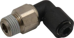 Legris - 5/32" Outside Diam, 1/8 NPT, Nylon Push-to-Connect Tube Male Swivel Elbow - 290 Max psi, Tube to Male NPT Connection, Buna Nitrile O-Ring - Apex Tool & Supply
