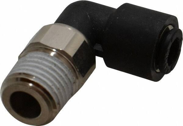Legris - 6mm Outside Diam, 1/4 BSPT, Nylon Push-to-Connect Tube Male Swivel Elbow - 290 Max psi, Tube to Male BSPT Connection, Buna Nitrile O-Ring - Apex Tool & Supply