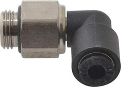 Legris - 4mm Outside Diam, 1/8 BSPP, Nylon Push-to-Connect Tube Male Swivel Elbow - 290 Max psi, Tube to Male BSPP Connection, Buna Nitrile O-Ring - Apex Tool & Supply