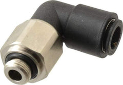 Legris - 8mm Outside Diam, 1/8 BSPP, Nylon Push-to-Connect Tube Male Swivel Elbow - 290 Max psi, Tube to Male BSPP Connection, Buna Nitrile O-Ring - Apex Tool & Supply