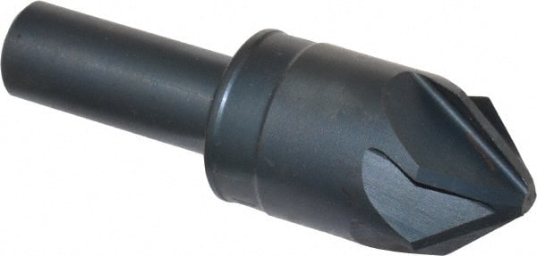 M.A. Ford - 7/8" Head Diam, 1/2" Shank Diam, 6 Flute 82° High Speed Steel Countersink - Apex Tool & Supply