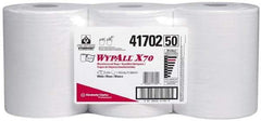 WypAll - X70 Dry Shop Towel/Industrial Wipes - Center Pull, 13-3/8" x 9-3/4" Sheet Size, White - Apex Tool & Supply