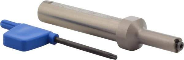 Iscar - MG, Internal, Right Hand, 0.09" Max Depth of Cut, 0.02 to 0.118" Groove Width, Indexable Grooving Tool Holder - GIQR/L 11 Insert Compatibility, 1/2" Shank Width, 3.62" OAL, Through Coolant - Apex Tool & Supply