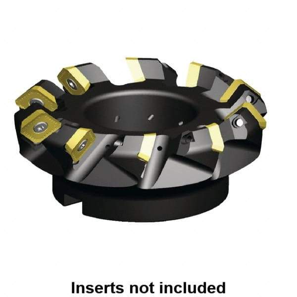 Kennametal - 142.59mm Cut Diam, 40mm Arbor Hole, 9.59mm Max Depth of Cut, 45° Indexable Chamfer & Angle Face Mill - 10 Inserts, SE.W 634... Insert, Right Hand Cut, 10 Flutes, Series KSSM - Apex Tool & Supply