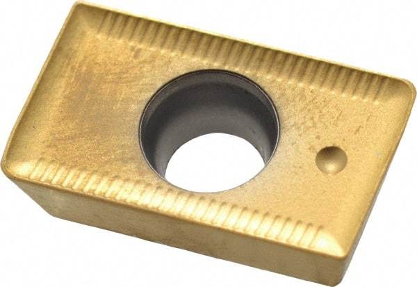 Seco - APKT1604 ME14 Grade F40M Carbide Milling Insert - TiAlN/TiN Finish, 0.187" Thick, 0.031" Corner Radius - Apex Tool & Supply