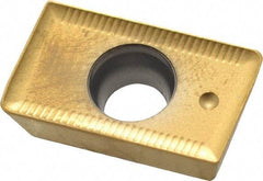 Seco - APKT1604 ME14 Grade F40M Carbide Milling Insert - TiAlN/TiN Finish, 0.187" Thick, 0.031" Corner Radius - Apex Tool & Supply