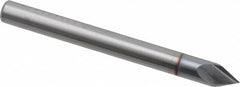 Accupro - 3/16" Diam 2 Flute Single End Solid Carbide Chamfer Mill - Apex Tool & Supply